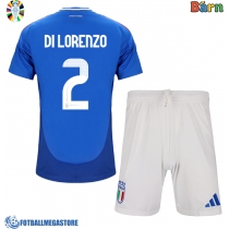 Fotballdrakt Barn Italia Giovanni Di Lorenzo #2 Hjemmedraktsett EM 2024 Kortermet (+ Korte bukser)